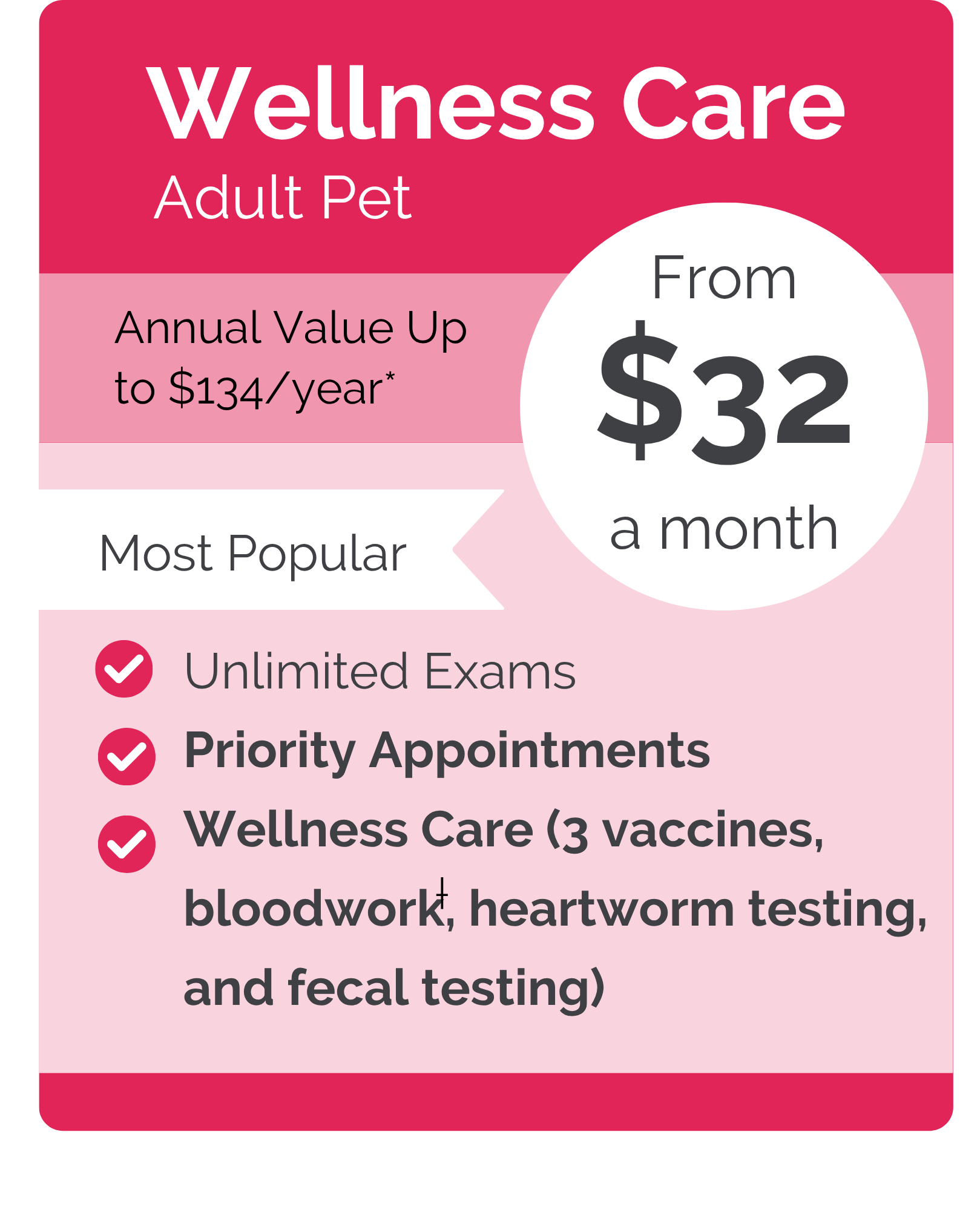 Moffett Road VIPet Plan_pricing_Wellness
